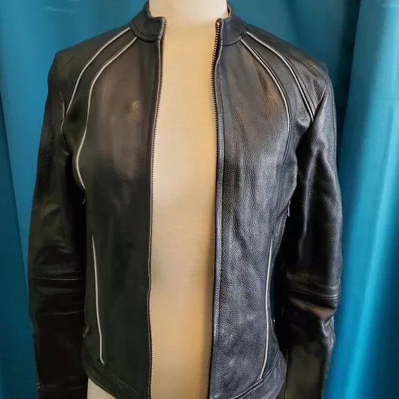 Heavy-duty Leather Jacket w/removable liner! Women's XS - Picture 2 of 9